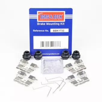 Kit d'accessoires, plaquette de frein à disque BORG & BECK BBK1732
