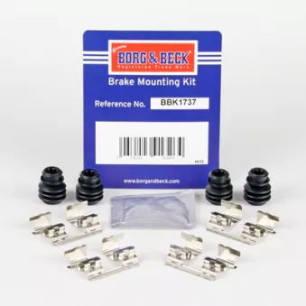 Kit d'accessoires, plaquette de frein à disque BORG & BECK BBK1737