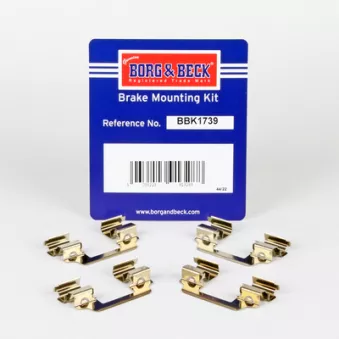 Kit d'accessoires, plaquette de frein à disque BORG & BECK BBK1739