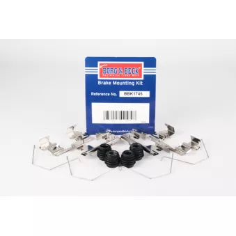Kit d'accessoires, plaquette de frein à disque BORG & BECK