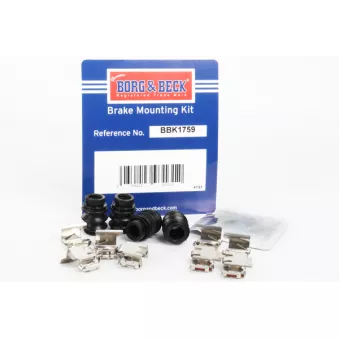 Kit d'accessoires, plaquette de frein à disque BORG & BECK BBK1759