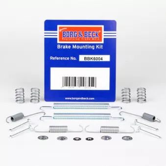 Kit d'accessoires, plaquette de frein à disque BORG & BECK BBK6004