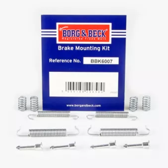 Kit d'accessoires, plaquette de frein à disque BORG & BECK BBK6007