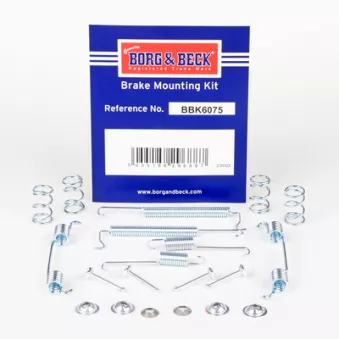 Kit d'accessoires, plaquette de frein à disque BORG & BECK BBK6075