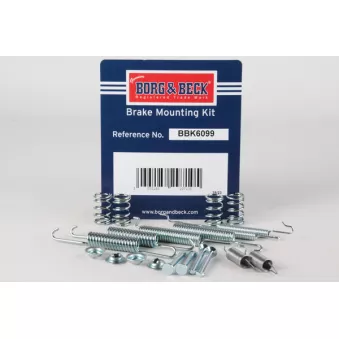 Kit d'accessoires, plaquette de frein à disque BORG & BECK BBK6099