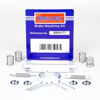 Kit d'accessoires, plaquette de frein à disque BORG & BECK BBK6171