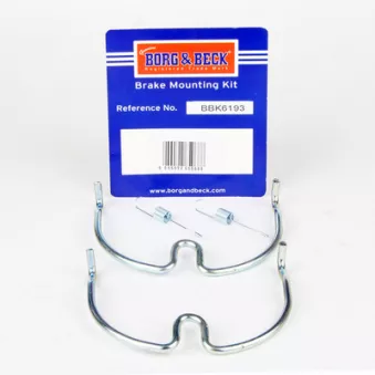 Kit d'accessoires, plaquette de frein à disque BORG & BECK BBK6193