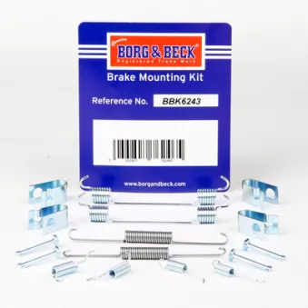 Kit d'accessoires, plaquette de frein à disque BORG & BECK BBK6243