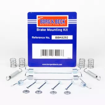 Kit d'accessoires, plaquette de frein à disque BORG & BECK BBK6292
