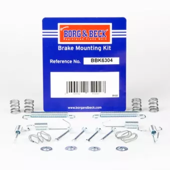 Kit d'accessoires, plaquette de frein à disque BORG & BECK BBK6304