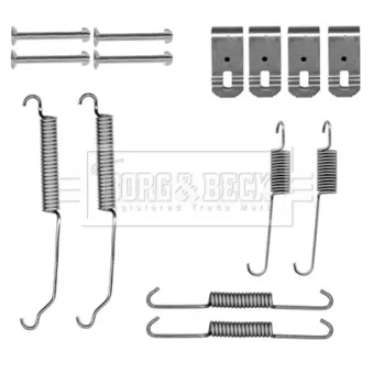 Kit d'accessoires, plaquette de frein à disque BORG & BECK BBK6309