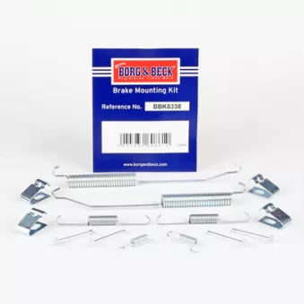 Kit d'accessoires, plaquette de frein à disque BORG & BECK BBK6338
