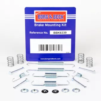 Kit d'accessoires, plaquette de frein à disque BORG & BECK BBK6339