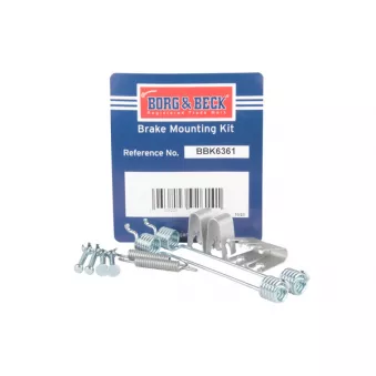Kit d'accessoires, mâchoire de frein BORG & BECK BBK6361