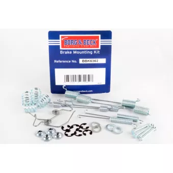 Kit d'accessoires, mâchoire de frein BORG & BECK BBK6362