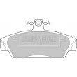 Jeu de 4 plaquettes de frein avant BORG & BECK BBP1411 - Visuel 2