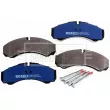 Jeu de 4 plaquettes de frein avant BORG & BECK BBP1554 - Visuel 3
