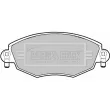 Jeu de 4 plaquettes de frein avant BORG & BECK BBP1706 - Visuel 2