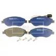 Jeu de 4 plaquettes de frein avant BORG & BECK BBP1754 - Visuel 3