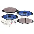 Jeu de 4 plaquettes de frein avant BORG & BECK BBP1762 - Visuel 3