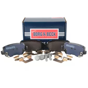 Jeu de 4 plaquettes de frein arrière BORG & BECK BBP1777