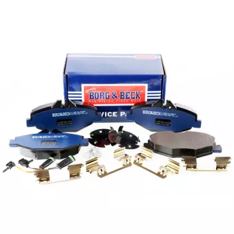 Jeu de 4 plaquettes de frein avant BORG & BECK BBP1796
