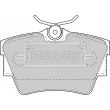 Jeu de 4 plaquettes de frein arrière BORG & BECK BBP1813 - Visuel 2