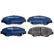Jeu de 4 plaquettes de frein avant BORG & BECK BBP1860 - Visuel 3