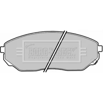 Jeu de 4 plaquettes de frein avant BORG & BECK BBP1874