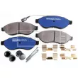 Jeu de 4 plaquettes de frein avant BORG & BECK BBP2001 - Visuel 3