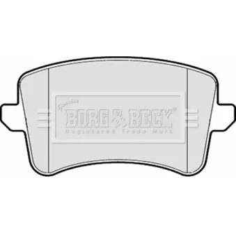 Jeu de 4 plaquettes de frein arrière BORG & BECK BBP2055