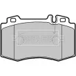 Jeu de 4 plaquettes de frein avant BORG & BECK BBP2132 - Visuel 2