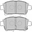 Jeu de 4 plaquettes de frein avant BORG & BECK BBP2164 - Visuel 2