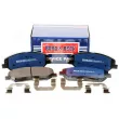 Jeu de 4 plaquettes de frein avant BORG & BECK BBP2176 - Visuel 1