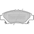 Jeu de 4 plaquettes de frein avant BORG & BECK BBP2207 - Visuel 2
