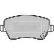 Jeu de 4 plaquettes de frein avant BORG & BECK BBP2297 - Visuel 2
