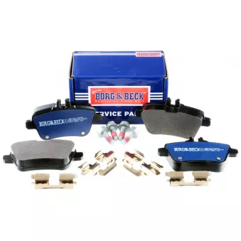 Jeu de 4 plaquettes de frein arrière BORG & BECK BBP2329