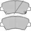 Jeu de 4 plaquettes de frein avant BORG & BECK BBP2340 - Visuel 1