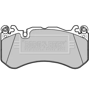 Jeu de 4 plaquettes de frein avant BORG & BECK BBP2385
