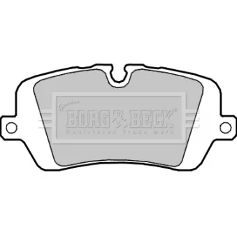 Jeu de 4 plaquettes de frein arrière BORG & BECK BBP2415