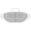 Jeu de 4 plaquettes de frein avant BORG & BECK BBP2428 - Visuel 2