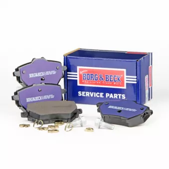 Jeu de 4 plaquettes de frein arrière BORG & BECK BBP2452