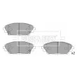 Jeu de 4 plaquettes de frein avant BORG & BECK BBP2454 - Visuel 3