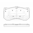 Jeu de 4 plaquettes de frein avant BORG & BECK BBP2489 - Visuel 2
