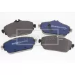 Jeu de 4 plaquettes de frein avant BORG & BECK BBP2512 - Visuel 2
