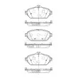 Jeu de 4 plaquettes de frein avant BORG & BECK BBP2512 - Visuel 3