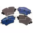 Jeu de 4 plaquettes de frein avant BORG & BECK BBP2527 - Visuel 2
