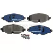 Jeu de 4 plaquettes de frein avant BORG & BECK BBP2550 - Visuel 2