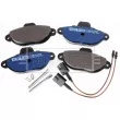 Jeu de 4 plaquettes de frein avant BORG & BECK BBP2557 - Visuel 3