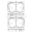 Jeu de 4 plaquettes de frein avant BORG & BECK BBP2587 - Visuel 2